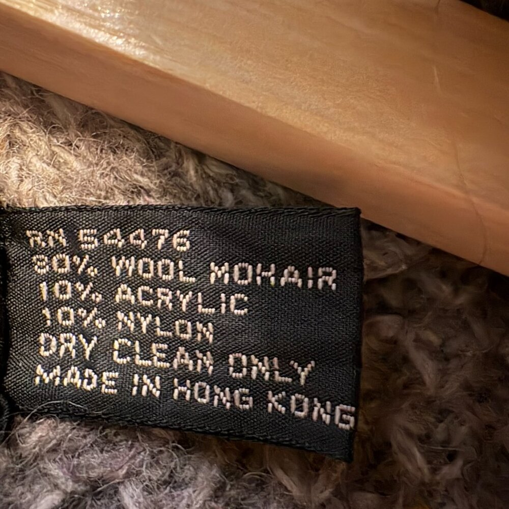 Vintage P.G.E. Wool Mohair Sweater Oatmeal Womens Small Grandmacore Cottagecore - Picture 4 of 10